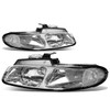 96-00 Dodge Grand Caravan Chrysler Town & Country Voyager Headlights - Chrome Housing Clear Corner