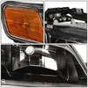 94-97 Honda Accord Headlights - Black Housing Amber Corner