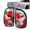 97-04 Dodge Dakota Rear Brake Tail Lights - Altezza Style - Chrome Housing