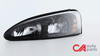 04-08 Pontiac Grand Prix Headlights - Black Housing Amber Corner