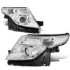 11-15 Ford Explorer Projector Headlights - Chrome Housing Clear Corner