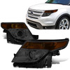 11-15 Ford Explorer Projector Headlights - Smoked Housing Amber Corner