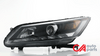 13-15 Honda Accord Sedan Projector Headlights - Black Housing Amber Corner