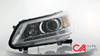 13-15 Honda Accord Sedan Projector Headlights - Chrome Housing Amber Corner