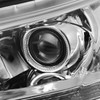 13-15 Honda Accord Sedan Projector Headlights - Chrome Housing Clear Corner