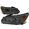 13-15 Honda Accord Sedan Projector Headlights - Smoked Housing Amber Corner