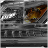 13-15 Honda Accord Sedan Projector Headlights - Smoked Housing Amber Corner
