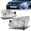 05-06 Honda CR-V CRV Headlights - Chrome Housing Clear Corner