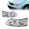 99-04 Honda Odyssey Headlights - Chrome Housing Clear Corner