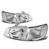 99-04 Honda Odyssey Headlights - Chrome Housing Clear Corner