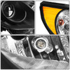 11-14 Hyundai Sonata Projector Headlights - Black Housing Amber Corner