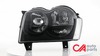 05-07 Jeep Grand Cherokee Headlights - Black Housing Clear Corner
