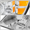 04-07 Ford Freestar Mercury Monterey Headlights - Chrome Housing Amber Corner