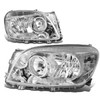 06-08 Toyota RAV4 Headlights - Chrome Housing Clear Corner