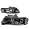 96-99 Dodge Grand Caravan Chrysler Town & Country Voyager Headlights - Black Housing Clear Corner