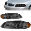 98-99 Mazda 626 Headlights - Smoked Housing Amber Corner
