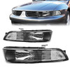 99-03 Mitsubishi Galant Headlights - Black Housing Clear Corner
