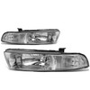 99-03 Mitsubishi Galant Headlights - Chrome Housing Clear Corner