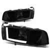 94-02 Dodge Ram 1500 2500 3500 LED DRL Headlights - Tinted Housing Clear Corner