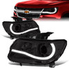 15-17 Chevy Colorado LED DRL Projector Headlights - Smoked Housing Clear Corner
