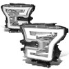 15-17 Ford F150 LED DRL Headlights - Chrome Housing