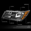 09-17 Dodge Journey Headlights - Black Housing Amber Corner
