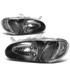 98-01 Kia Sephia Headlights - Black Housing Clear Corner