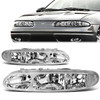 99-04 Oldsmobile Alero Headlights - Chrome Housing Clear Corner