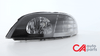 99-03 Ford Windstar Headlights - Black Housing Clear Corner