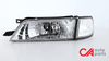 97-99 Nissan Maxima Headlights - Chrome Housing Clear Corner