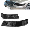 98-02 Mercury Grand Marquis Headlights - Smoked Housing Clear Corner