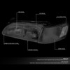 93-97 Toyota Corolla Headlights - Smoked Housing Clear Corner
