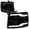 07-14 Chevy Silverado 1500 2500 3500 HD Dual LED DRL Projector Headlights