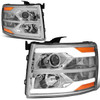 07-14 Chevy Silverado 1500 2500 3500 HD Dual LED DRL Projector Headlights