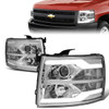 07-14 Chevy Silverado 1500 2500 3500 HD Dual LED DRL Projector Headlights