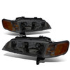 94-97 Honda Accord Headlights - Smoked Housing Amber Corner