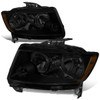 11-13 Jeep Grand Cherokee Headlights - Tinted Housing Amber Corner