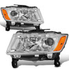 14-16 Jeep Grand Cherokee Pre-Facelift Projector Headlights - Chrome Housing Amber Corner
