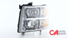 07-14 Chevy Silverado 1500 2500 3500 HD Headlights - Chrome Housing Amber Corner