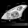 10-12 Nissan Altima Sedan Headlights - Chrome Housing Clear Corner
