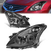 10-12 Nissan Altima Sedan Headlights - Black Housing Clear Corner