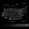 09-13 Subaru Forester Headlights - Smoked Housing Clear Corner