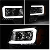 09-14 Ford F150 LED DRL Projector Headlights - Smoked Housing Amber Corner