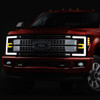 17-19 Ford F250 F350 F450 F550 Super Duty LED DRL Projector Headlights - Tinted Housing Amber Corner