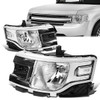 13-19 Ford Flex Chrome Housing Clear Corner Headlights 13-19 Ford Flex Chrome Housing Clear Corner Headlights