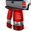 03-07 Chevy Silverado GMC Sierra 1500 2500 3500 HD Red C-Bar LED Tail Lights