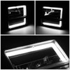 91-94 Ford Explorer LED DRL Headlights+Bumper Lamps - Black Housing Clear Corner