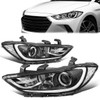 17-18 Hyundai Elantra Projector Headlights - Chrome Housing Clear Corner 17-18 Hyundai Elantra Projector Headlights - Chrome Housing Clear Corner