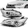 15-17 Toyota Camry Projector Headlights - Chrome Housing Clear Corner 15-17 Toyota Camry Projector Headlights - Chrome Housing Clear Corner