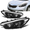14-16 Kia Forte 5 / Koup Projector Headlights - Black Housing Clear Corner